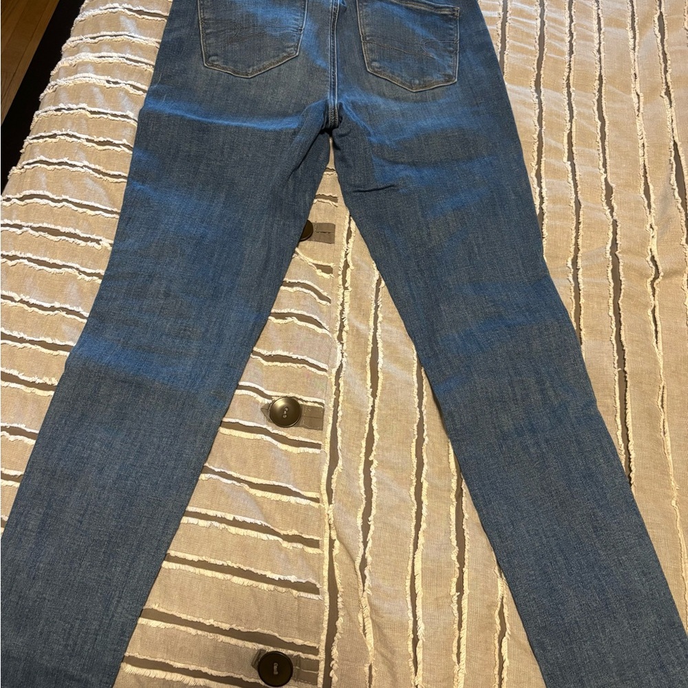 American Eagle Women’s Jeggings Classic Blue Size 10 (Next level stretch) - Picture 5 of 5